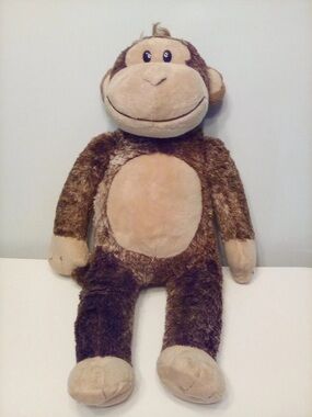 Build A Bear Monkey 18" Plush Stuffed Animal BABW Brown Soft Toy